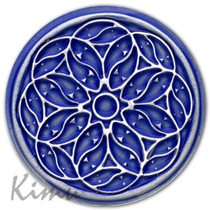 ROSE WINDOW OF OVIEDO Cobalt blue