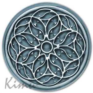 ROSE WINDOW OF OVIEDO Indian blue