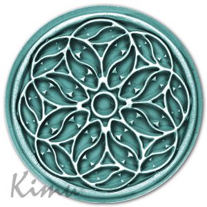 ROSE WINDOW OF OVIEDO Ocean blue