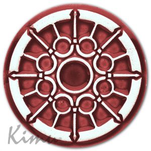 ROSASSA DE L'ESGLÉSIA DE SANTIAGO Vermell