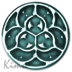 ROSE WINDOW OF PAMPLONA (DETAIL) Ocean blue