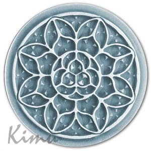 ROSE WINDOW OF PAMPLONA Indian blue