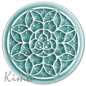 ROSE WINDOW OF PAMPLONA Ocean blue