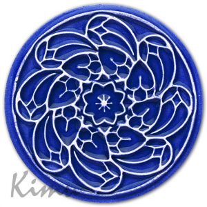 ROSE WINDOW OF MILAN Cobalt blue